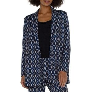 Liverpool Navy and White Patterned Blazer